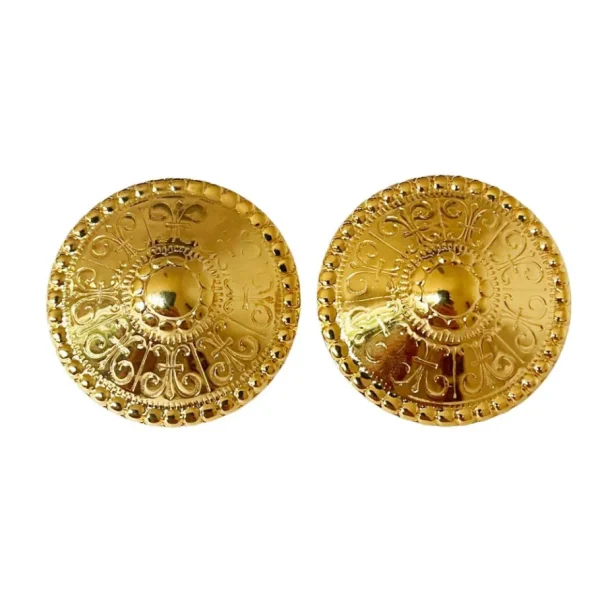 Lotta Djossou Boucles d’oreilles Dôme Dorées Clips Sale