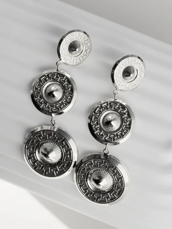 Lotta Djossou Boucles d’oreilles Dôme Trio Argentées Online