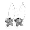 Lotta Djossou Boucles d'oreilles Double Papillon Argentées Hot