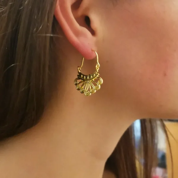 Lotta Djossou Boucles d'Oreilles Fili Celtique Dorées Outlet
