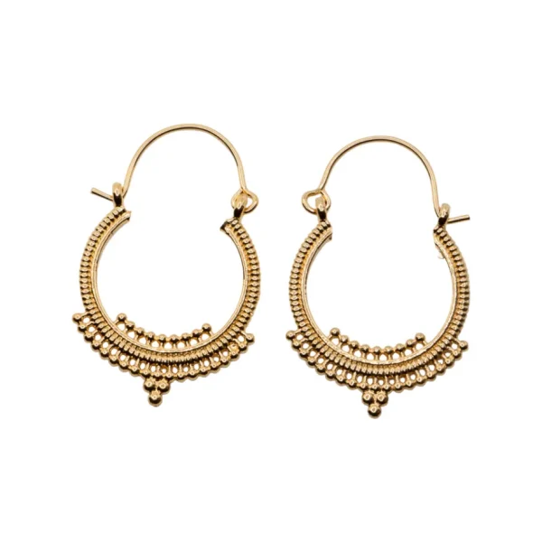Lotta Djossou Boucles d'Oreilles Fili Indi Dorées Sale