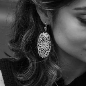 Lotta Djossou Boucles d'Oreilles Filigrane Mandala Discount