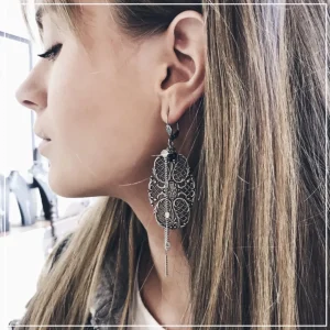 Lotta Djossou Boucles d'Oreilles Filigrane Hot