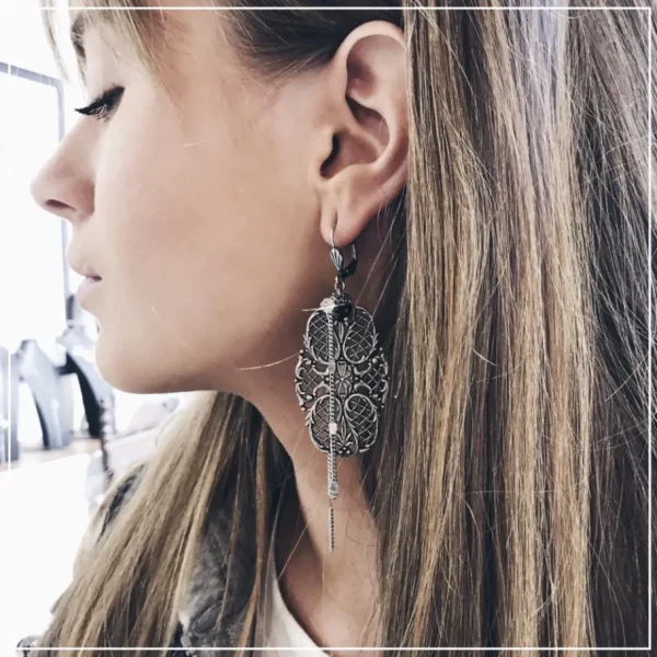 Lotta Djossou Boucles d'Oreilles Filigrane Hot