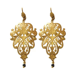 Lotta Djossou Boucles d'oreilles Filigrane Morris Dorées Clearance