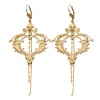 Lotta Djossou Boucles d'Oreilles Frame Filigrane Dorées Outlet