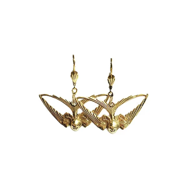 Lotta Djossou Boucles d'Oreilles Hirondelle Dorées Clearance
