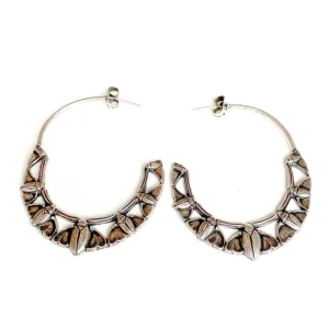 Lotta Djossou Boucles d'oreilles Indi Argentées Outlet