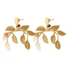 Lotta Djossou Boucles d'Oreilles Laurier Dorées Clearance