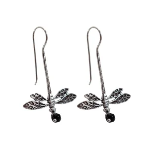 Lotta Djossou Boucles d'Oreilles Libellule Onyx Clearance