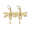 Lotta Djossou Boucles d'Oreilles Libellule Louise Dorées Hot