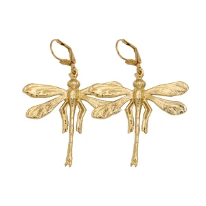 Lotta Djossou Boucles d'Oreilles Libellule Louise Dorées Hot