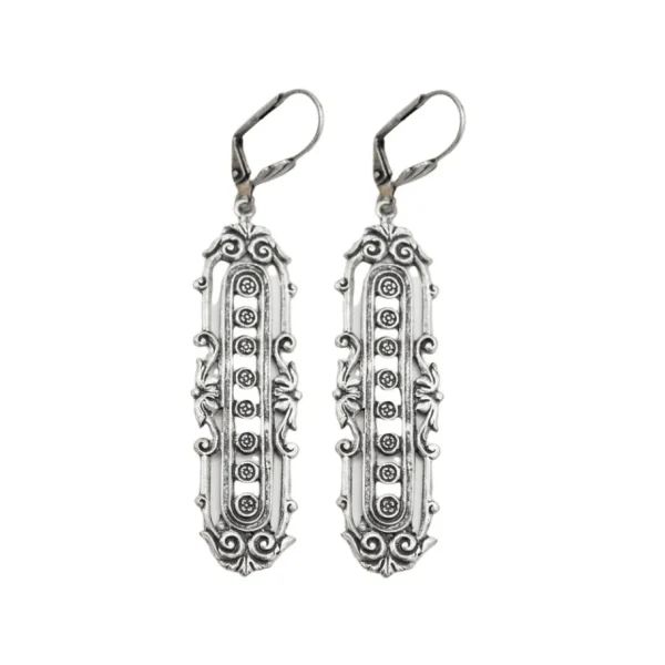 Lotta Djossou Boucles d'Oreilles Lisa Argentées New