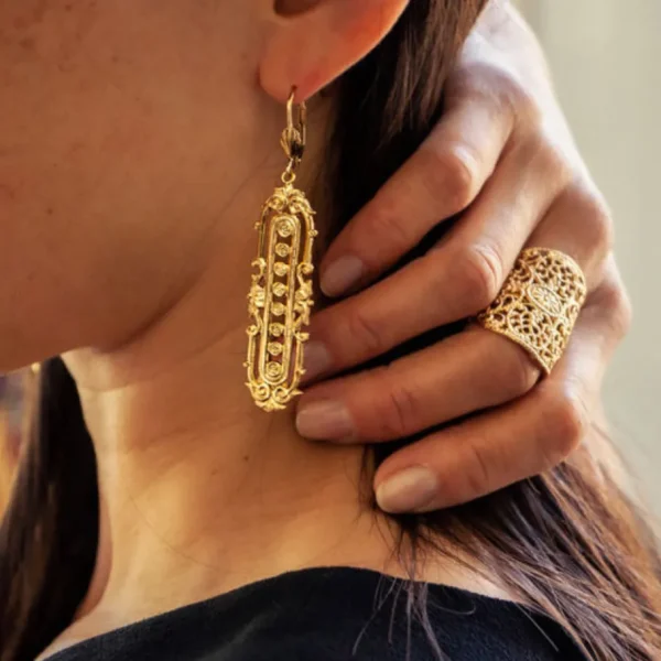 Lotta Djossou Boucles d'Oreilles Lisa Dorées Best