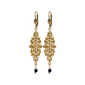 Lotta Djossou Boucles d'Oreilles Little Baroque Dorées New