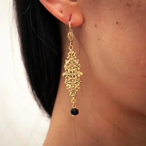 Lotta Djossou Boucles d'Oreilles Little Baroque Dorées New