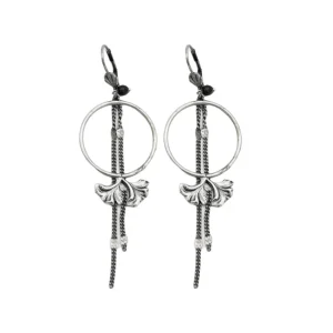 Lotta Djossou Boucles d'oreilles Mila Fleur Argentées New
