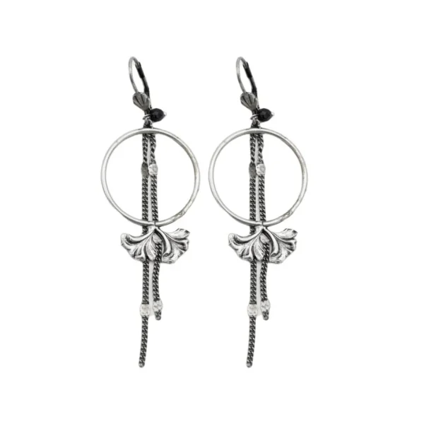 Lotta Djossou Boucles d'oreilles Mila Fleur Argentées New