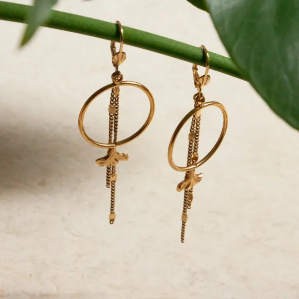 Lotta Djossou Boucles d'oreilles Mila Fleur New