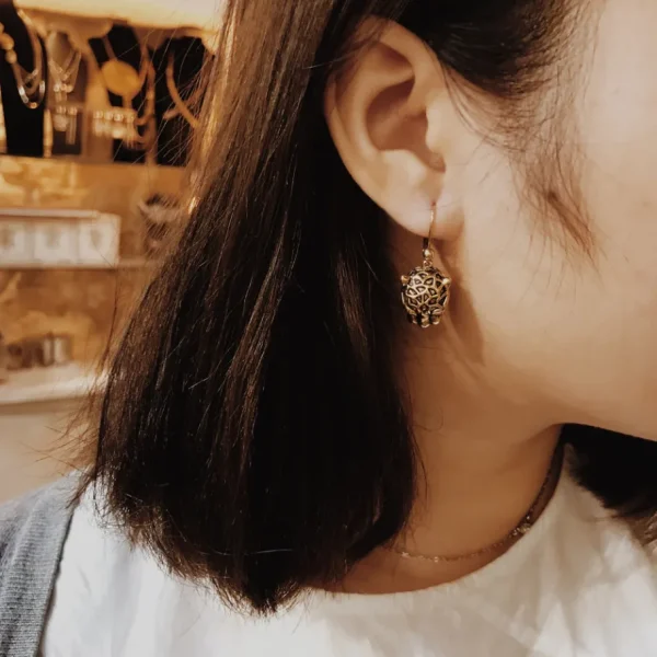 Lotta Djossou Boucles d'Oreilles Mini Panthère Dorées Sale
