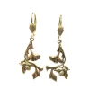 Lotta Djossou Boucles d'Oreilles Nature Dorées New