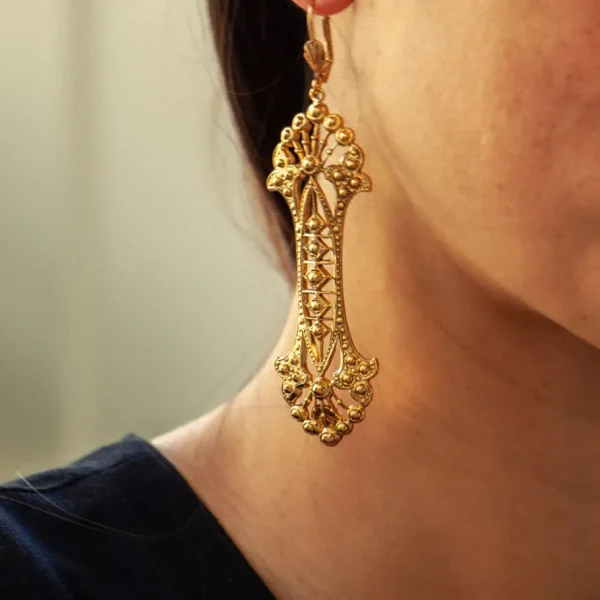 Lotta Djossou Boucles d'Oreilles Nula Dorée Online