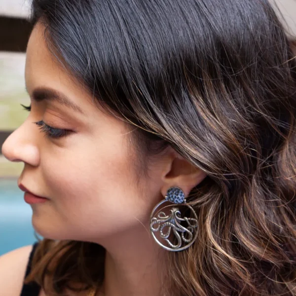 Lotta Djossou Boucles d'Oreilles Octopus Discount