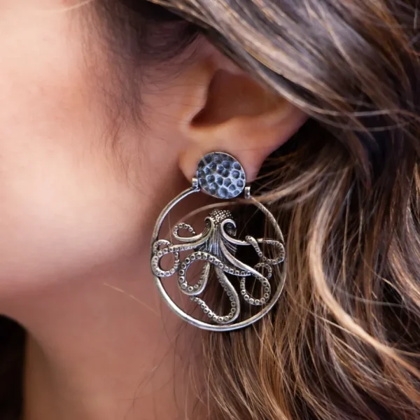 Lotta Djossou Boucles d'Oreilles Octopus Discount