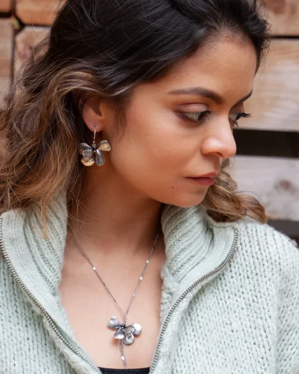 Lotta Djossou Boucles d'Oreilles Pansy Hot