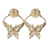Lotta Djossou Boucles d'Oreilles Papillon Charme Dorées Outlet