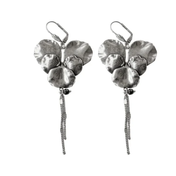Lotta Djossou Boucles d'Oreilles Pensée Clearance