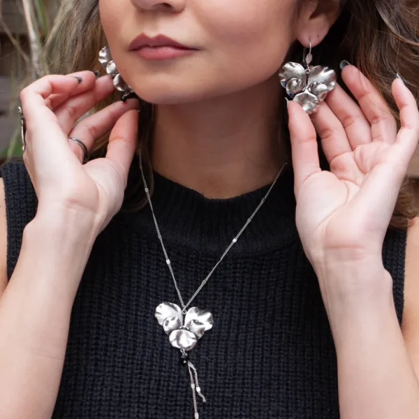 Lotta Djossou Boucles d'Oreilles Pensée Clearance