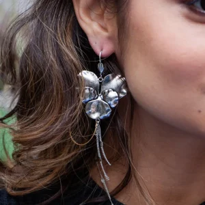 Lotta Djossou Boucles d'Oreilles Pensée Clearance