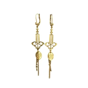 Lotta Djossou Boucles d'Oreilles Petit Baroque Dorées Best