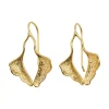 Lotta Djossou Boucles d'Oreilles Petit Ginkgo Dorées Fashion
