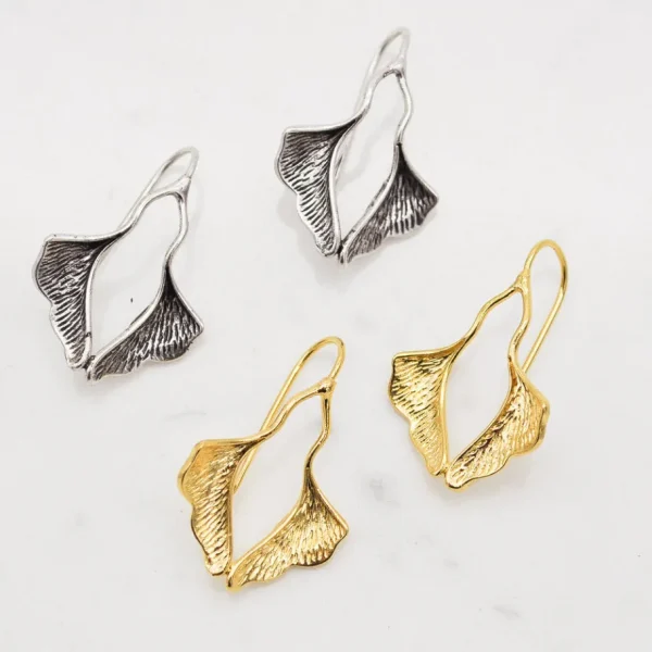 Lotta Djossou Boucles d'Oreilles Petit Ginkgo Hot