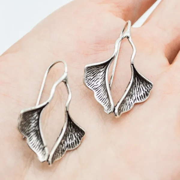 Lotta Djossou Boucles d'Oreilles Petit Ginkgo Hot
