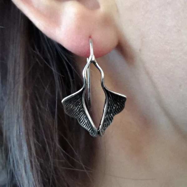 Lotta Djossou Boucles d'Oreilles Petit Ginkgo Hot