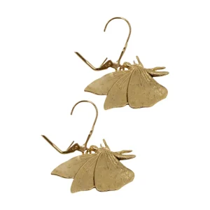 Lotta Djossou Boucles d'Oreilles Petit Papillon Dorées Fashion