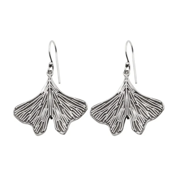 Lotta Djossou Boucles d'Oreilles Petite Feuille de Ginkgo Best