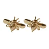 Lotta Djossou Boucles d'Oreilles Petite Bee Dorées New