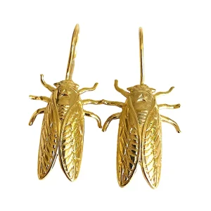 Lotta Djossou Boucles d'oreilles Petite Cigale Cica dorées Best