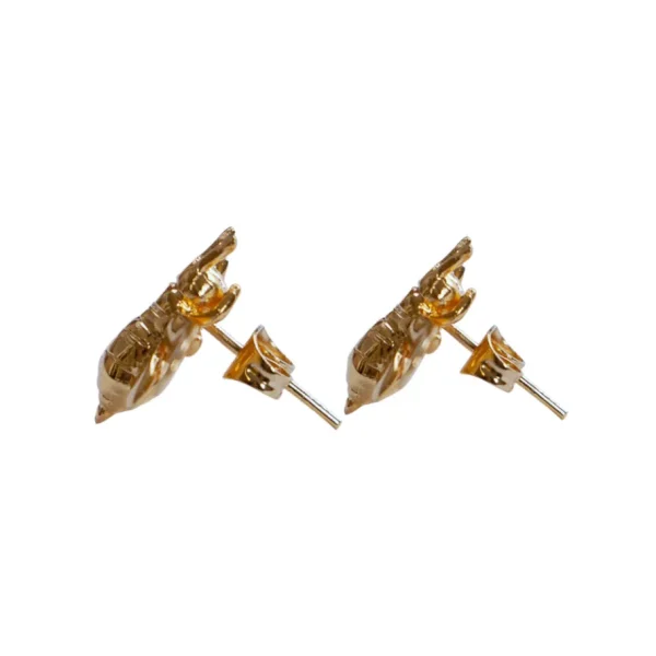 Lotta Djossou Boucles d'Oreilles Petite Bee Dorées New
