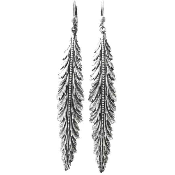 Lotta Djossou Boucles d'Oreilles Plume Coco Fashion