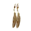 Lotta Djossou BOUCLES D'OREILLES PLUME DOREES Outlet