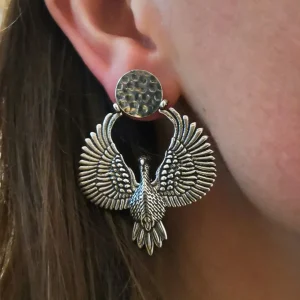 Lotta Djossou Boucles d'Oreilles Puces Aigle Fashion
