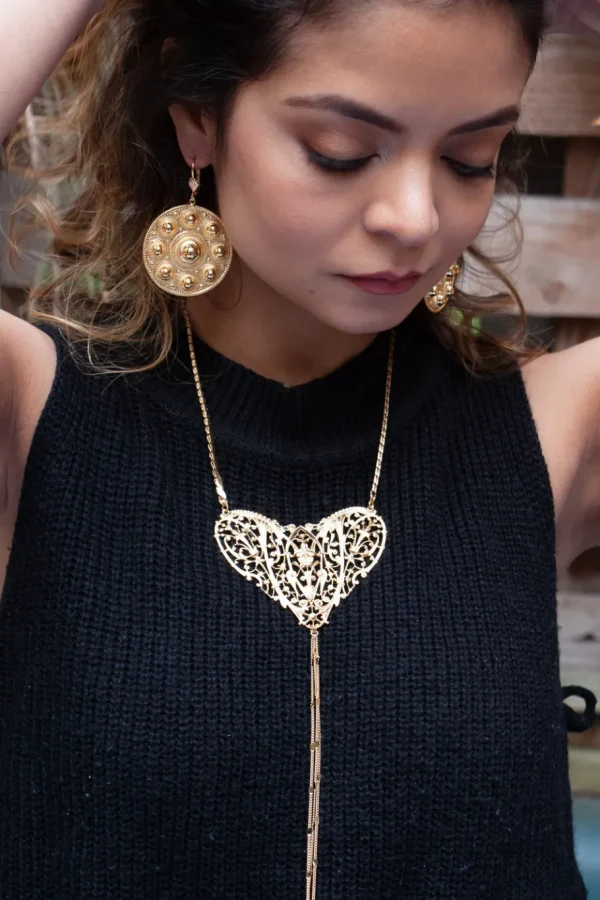 Lotta Djossou Boucles d'Oreilles Roma Dorées New