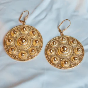 Lotta Djossou Boucles d'Oreilles Roma Dorées New