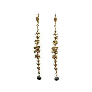 Lotta Djossou Boucles d'Oreilles Rosier Dorées Best