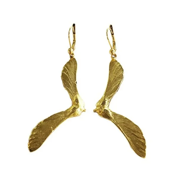 Lotta Djossou Boucles d'Oreilles Samare Dorées New